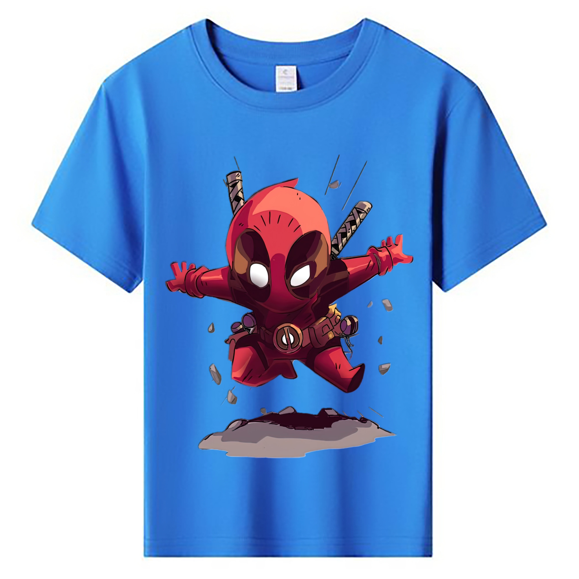 （画像用） Deadpool デッドプール 綿100％キッズTシャツ（フロントプリント）
